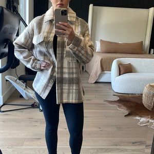 Zara plaid over shirt